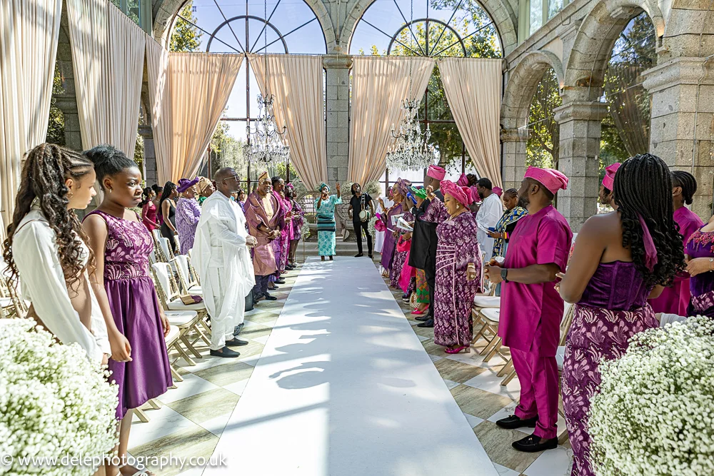 people standing at a wedding event